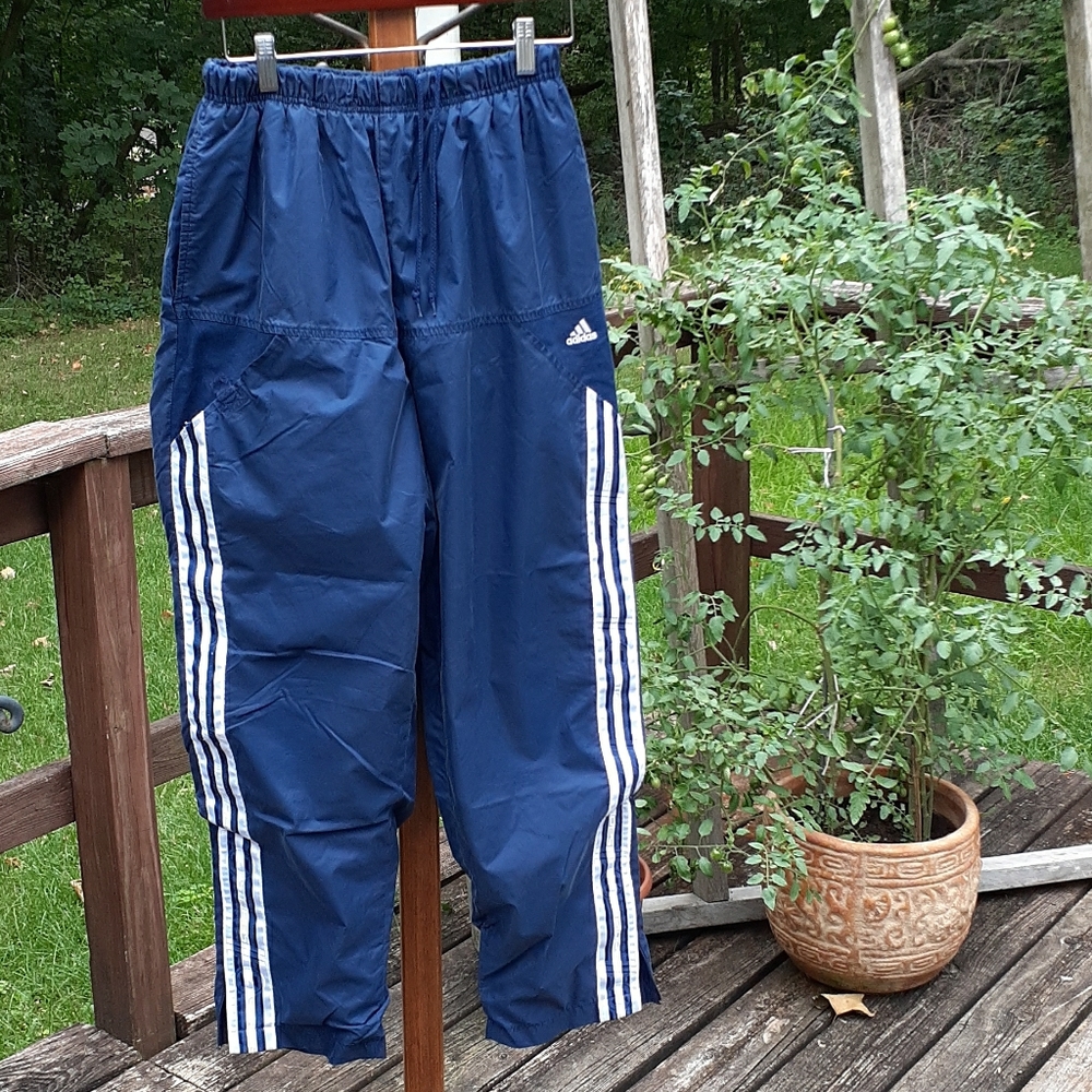 COPY - Mens Adidas blue lined track pant Size Medium